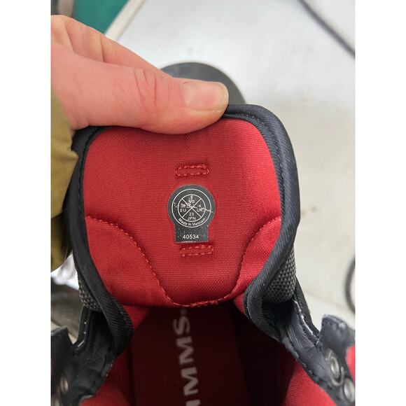 Simms Men's 5 women’s 6-6.5 Tributary Wading Boot Rubber Sole fly fishing river - Picture 2 of 6